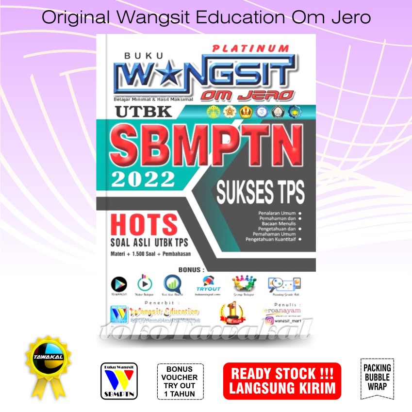 Buku SBMPTN 2022 / Buku Wangsit 2022 / TPS PLATINUM