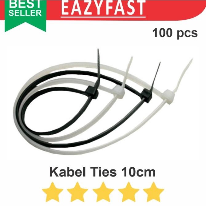 

Cable Kabel Ties 10cm 100mm Nylon Tali Ikat Sabuk Kunci Klip Lock Tis efst90 Segera Beli