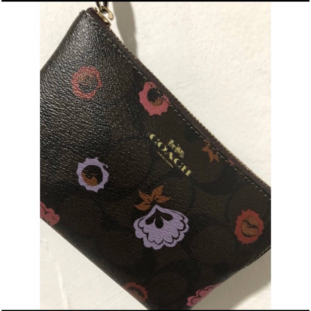 Pouch COACH Preloved Dompet Kartu Kecil Wallet Woman Second mini dompet koin