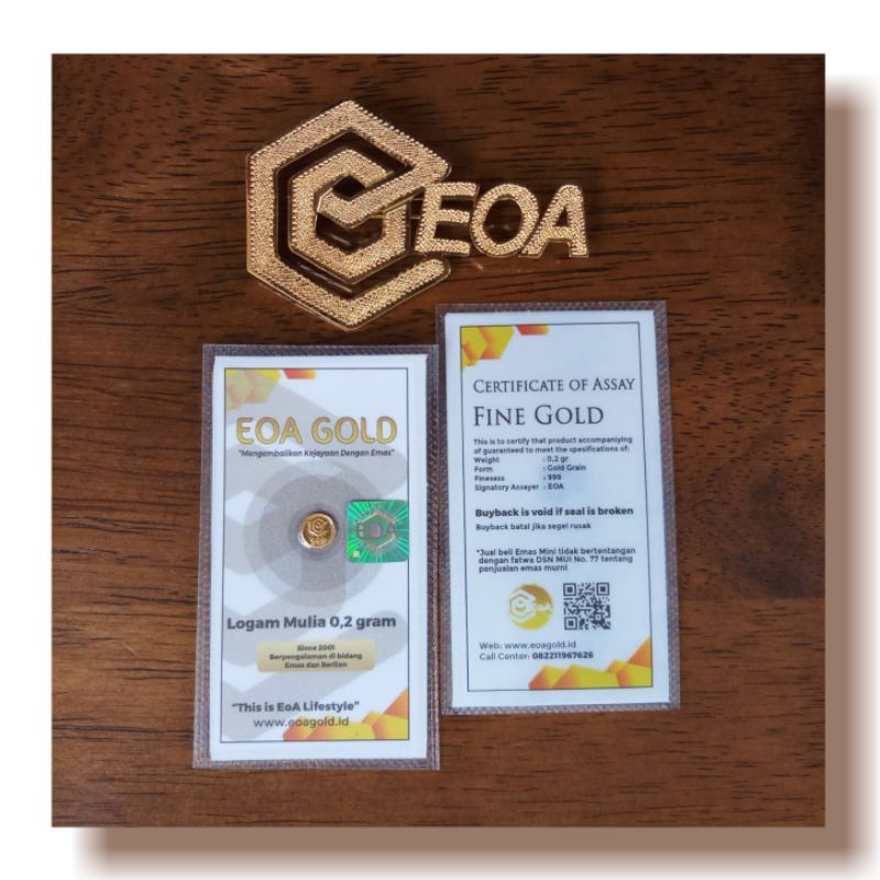 EOA GOLD 0,2 gram / Logam Mulia EOA GOLD / EOA GOLD