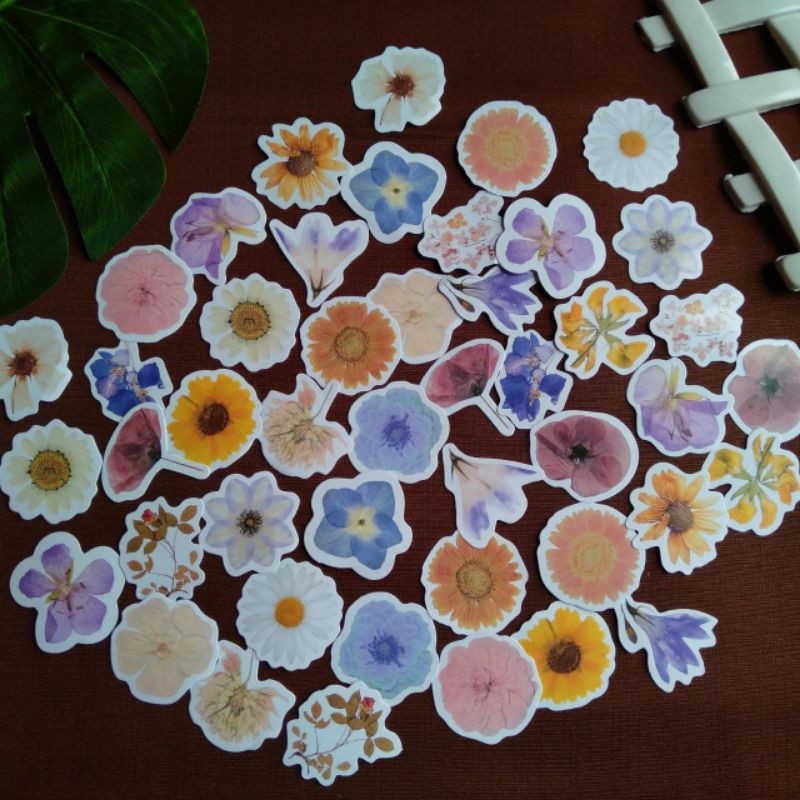 

23 Pcs Stiker Flowers - Decorative bujo / planner / scrapbook sticker / stickers bunga