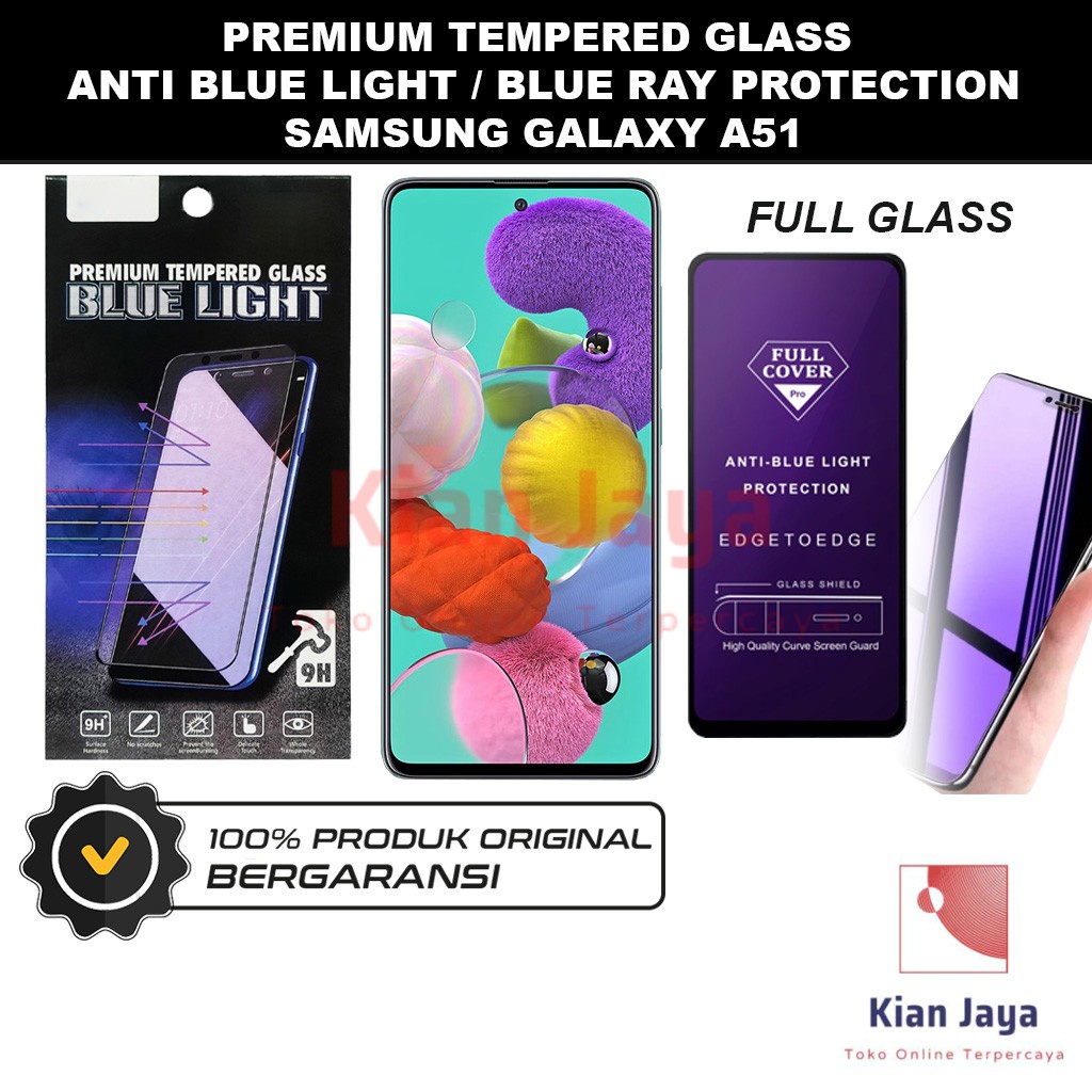 Tempered Glass Samsung Galaxy A51 Anti Blue Light Hp Temper Anti Gores