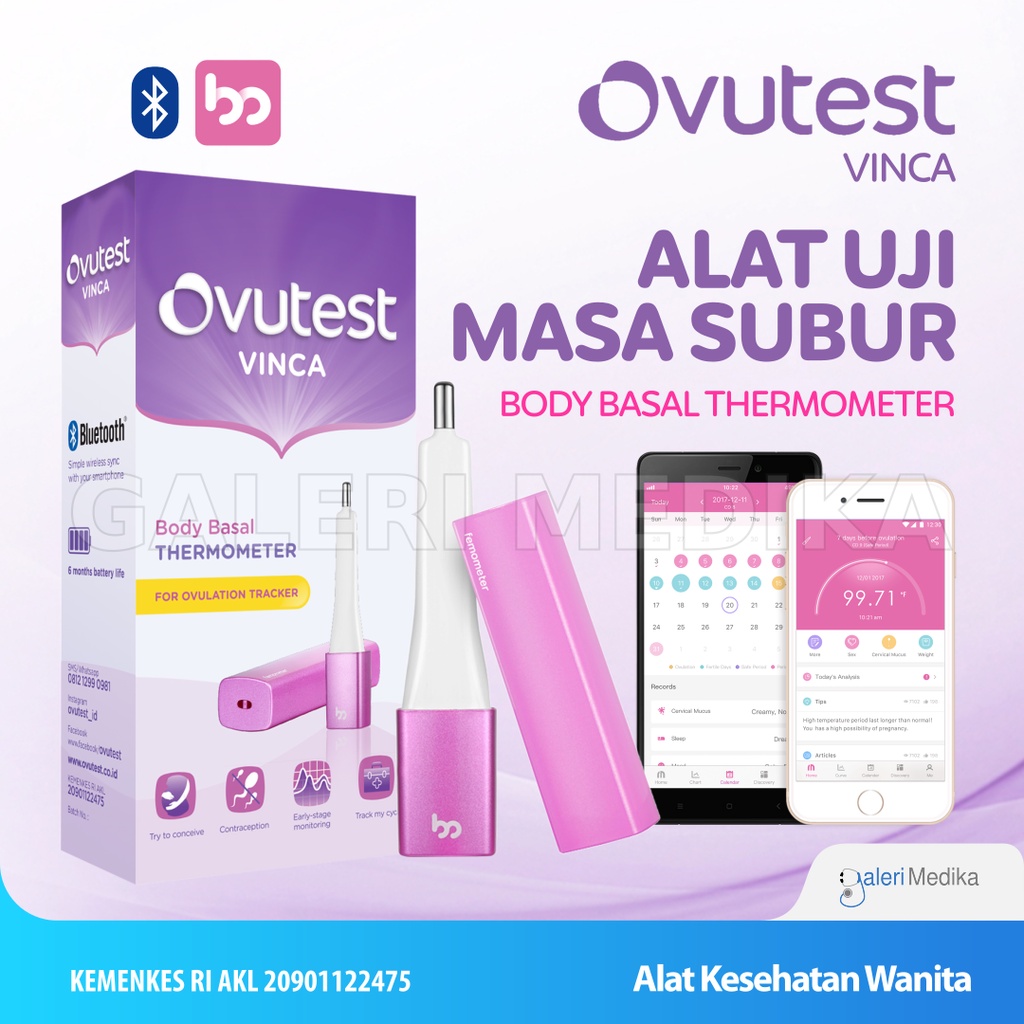 Ovutest Femometer - Alat Uji Masa Subur (dengan Koneksi Bluetooth)