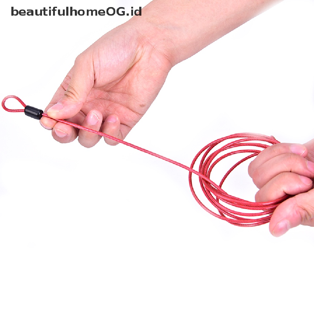 / Beautifulhomeog.id / 2m Kunci Sepeda Model Kabel Kepang Loop Ganda