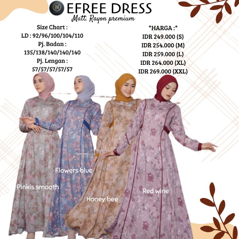 EFREE DRESS | BY NADHEERA LUXURY