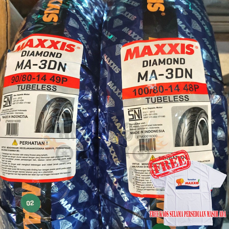 Ban Maxxis Diamond 90/80-14 100/80-14 Depan dan Belakang Vario 125 Beat