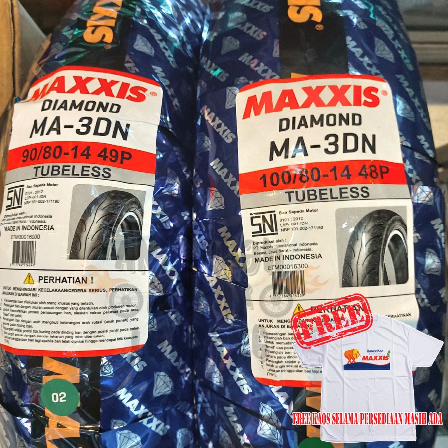 Ban Maxxis Diamond 90/80-14 100/80-14 Depan dan Belakang Vario 125 Beat