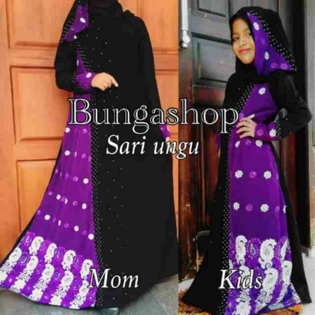 Abaya sari india anak