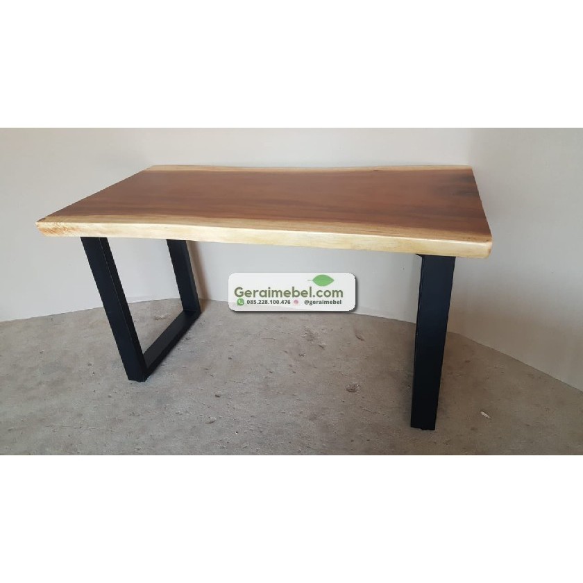 Meja Trembesi Solid Meja Makan Minimalis Kayu Utuh Top Meja Trembesi Solid Meja Makan Minimalis Kayu Utuh Top