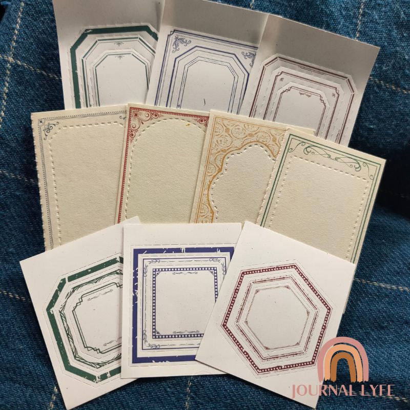 

[JOURNALYFE] 10 Lembar Kertas Dekorasi Memo Bingkai Vintage Style - Retro Frame Paper