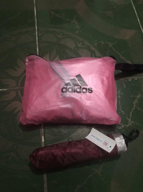 Payung Lipat Tiga Nagoya Model Polos Lapis Silver Dalam Anti Radiasi Matahari/ultraviolet