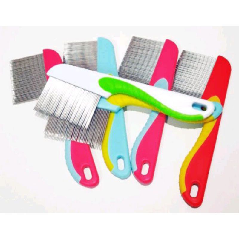 Sisir Kutu / Ketombe Serit Besi tidak sakit bahan Stainless