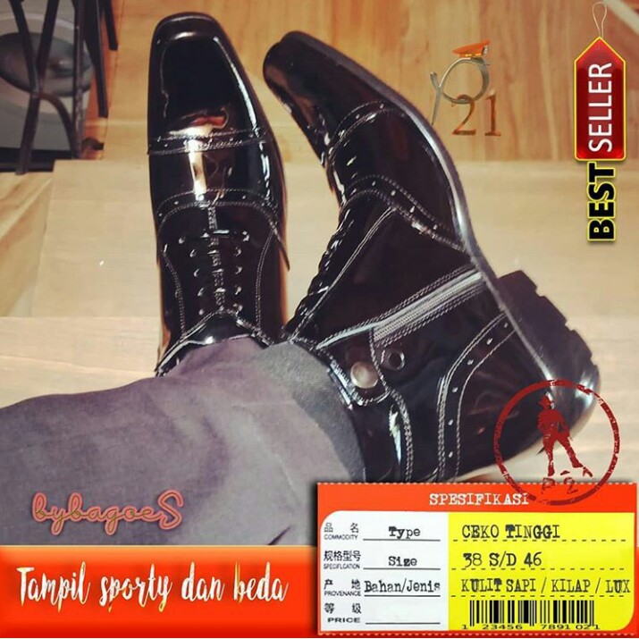 PDH CEKO TINGGI / SEPATU PRIA / P21 / SEPATU DINAS