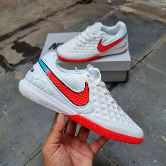 SEPATU FUTSAL TIEMPO LEGEND8 BLUE RED IC-SEPATU FUTSAL NIKE-FUTSAL-SEPATU FUTSAL