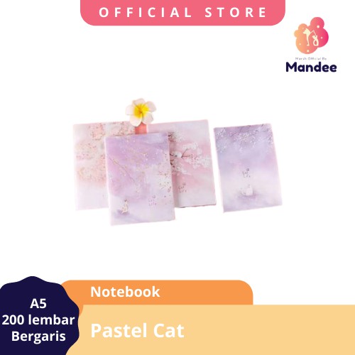 

[GARANSI 7 HARI] MARSHOFFICIAL NEW STYLE DIARY NOTEBOOK BUKU HARIAN IMPORT MOTIF PASTEL CAT