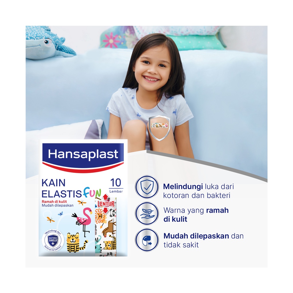 Hansaplast Kain Elastis Fun/ Hansaplast (STRIP) Anak Karakter