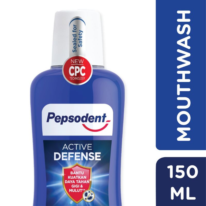 Pepsodent New Active Defense Mouthwash Active Defense 150ml