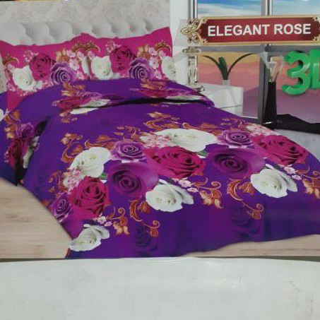 Bed cover bonita tanpa sprei uk 180x200 Elegant Rose