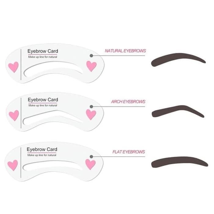 ⭐️ Jendela Kosmetik ⭐️ Cetakan Alis ( isi 3 pcs ) / Cetakan Alis Bentuk Alis / Cetakan Alis Stempel / Eyebrow style11