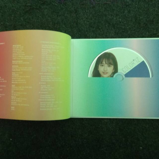 Iz*one color*iz album only cd yujin (SISA MINI FOLDED POSTER WONYOUNG)