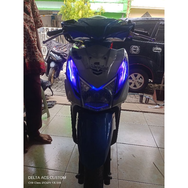 Lampu alis Beat fi 2013 - 2016 l Lampu Alis 2 warna sen running Honda Beat fi