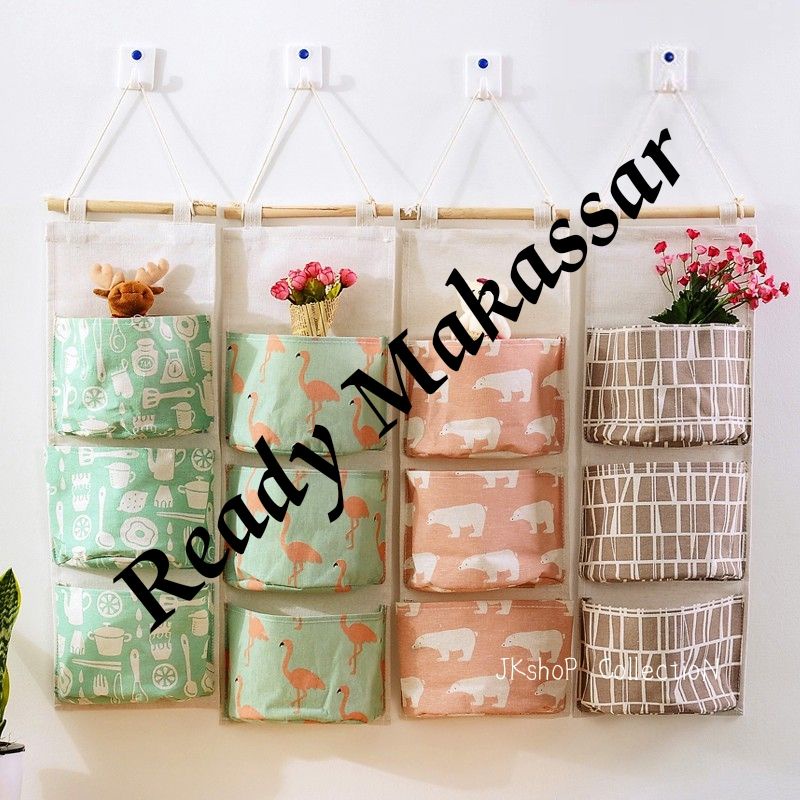 ORGANIZER KOREA 3 SEKAT SERBAGUNA - STORAGE BAG GANTUNG 3 SEKAT