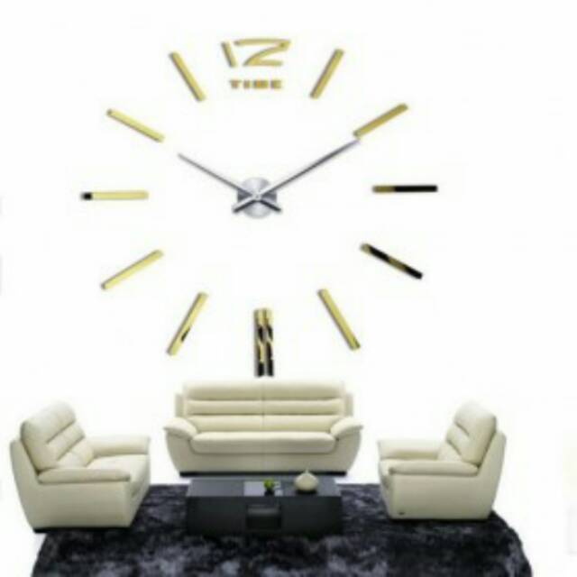 3D Giant Wall Clock / Jam Dinding