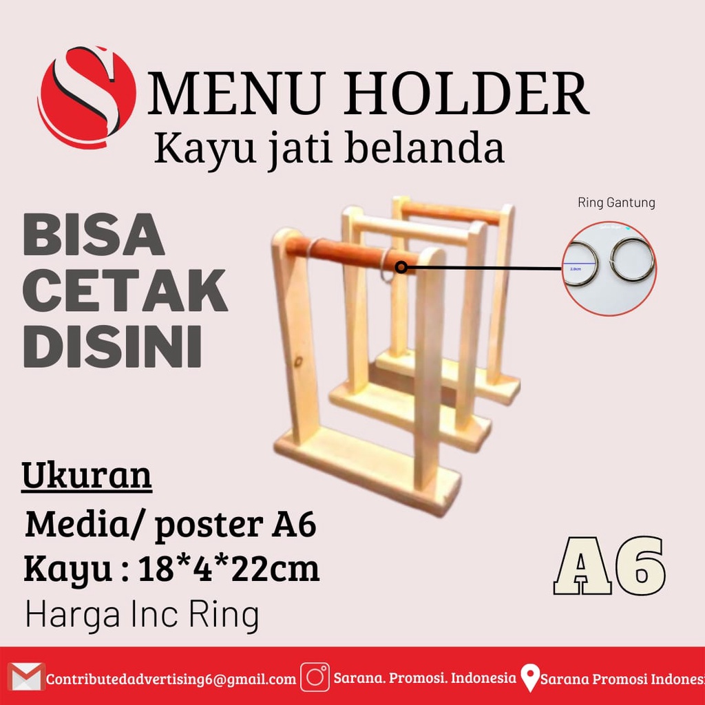 

Holder Gantung/Holder Kayu Gantung A6
