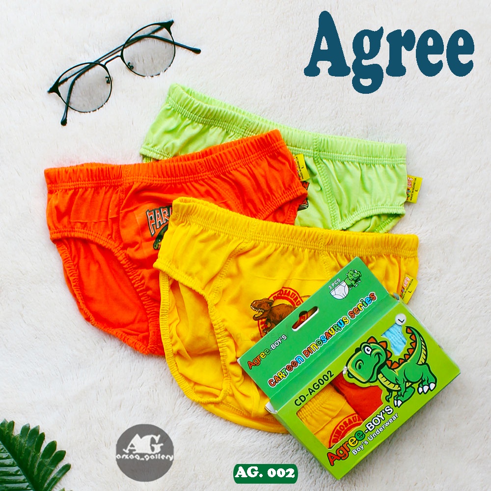 [ 3 pcs] CD Celana dalam anak laki laki   - Agree Kids AG 002