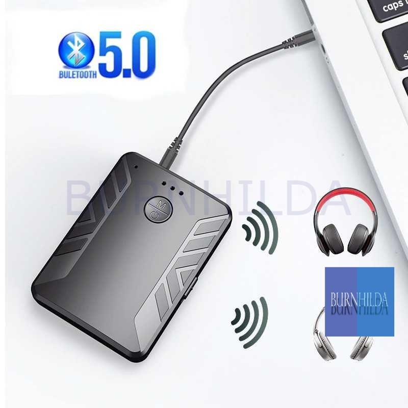 2 in 1 Audio Bluetooth 5.0 Receiver Transmitter 3.5mm mobil motor burnhilda