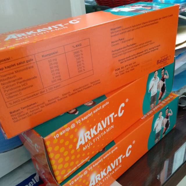 Arcavit C kaplet vitamin C 500mg - Caviplex Multivitamin