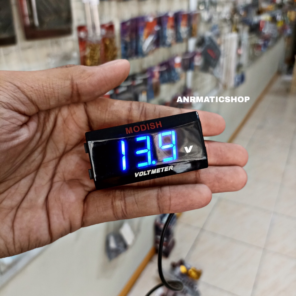 Jual Volt Meter Aki Model Rizoma Cek Tegangan Aki Motor | Shopee Indonesia
