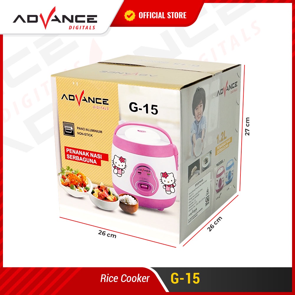 [100% ORIGINAL] RICE COOKER KARAKTER MINI ADVANCE 1,2L 1 2 L 1,2 L DORAEMON HELLO KITTY