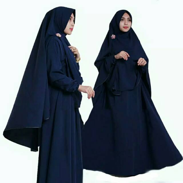 KHADIJAH SYARI - UKURAN XL - GAMIS SET JILBAB - Gamis Syar'i - Gamis Syar'i Asdf -