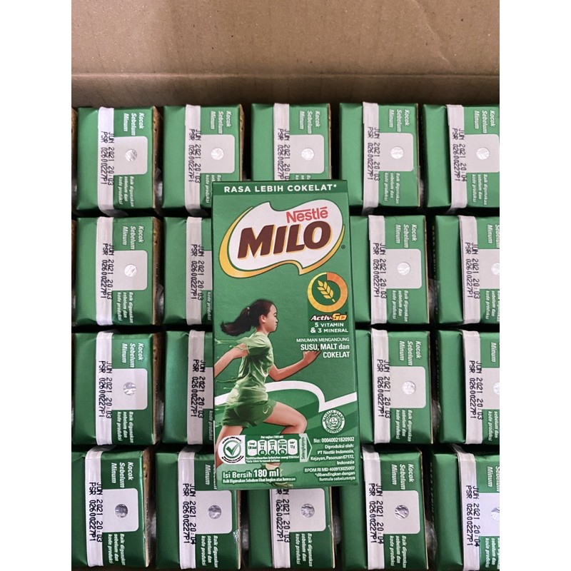 

Susu milo UHT active go uht 180 ml isi 36 pcs PER DUS