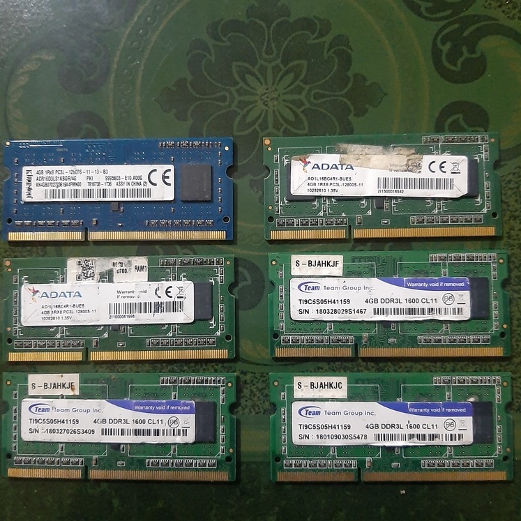 Ram Laptop Sodimm Memory 4GB DDR3L DDR3 1600 MHz 12800S