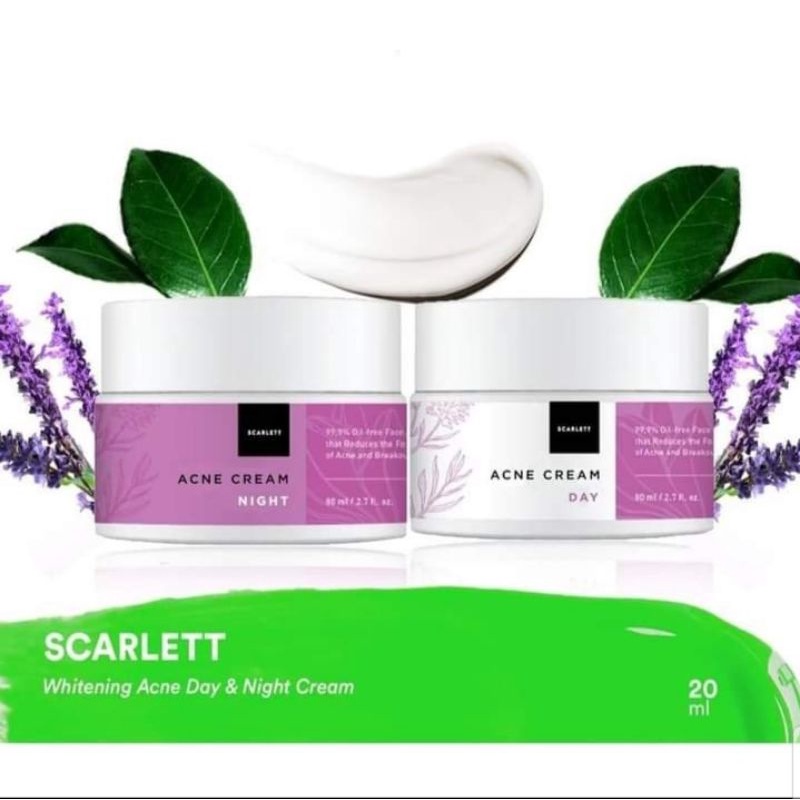 {100%ORI} SCARLETT Acne Day & Night Cream