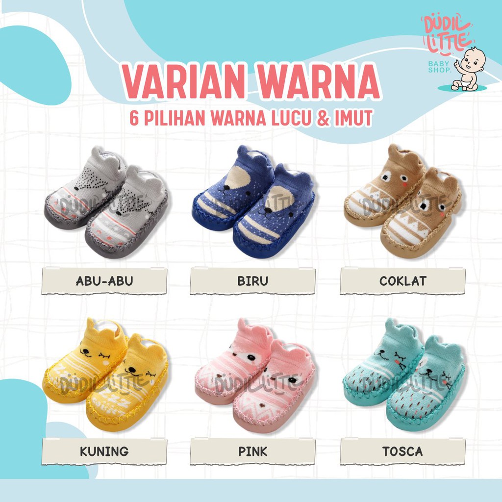 SEPATU PREWALKER  BAYI ANTI SLIP LUCU MOTIF BINATANG BERKUALITAS &amp; BERGARANSI