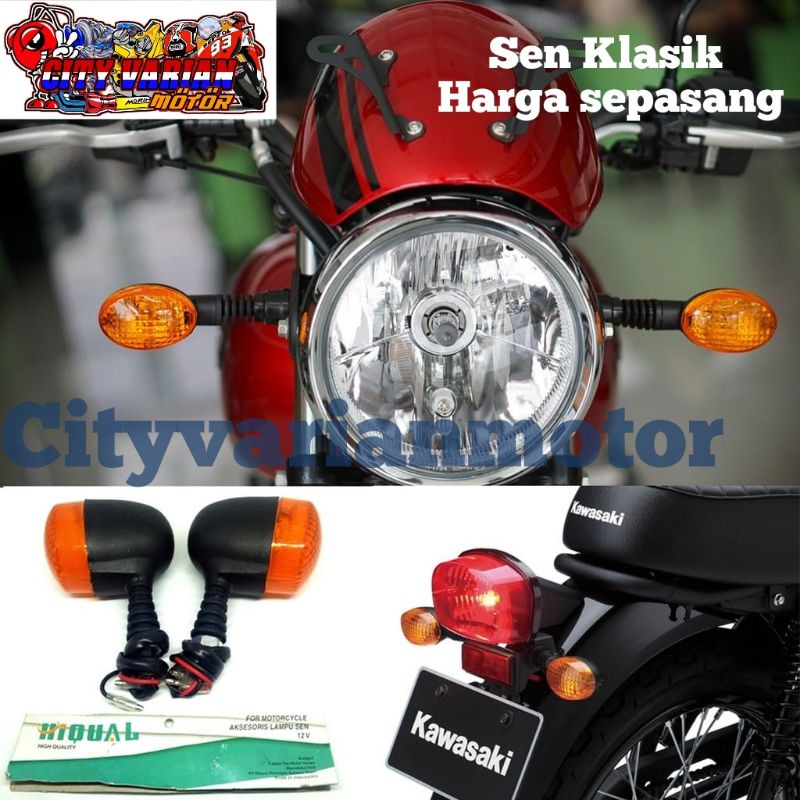 Sen Bulat Tawon Lampu Sen sein Classic Klasik Bulat Tawon Sen Kawasaki KLX CRF Vixion New Vario new