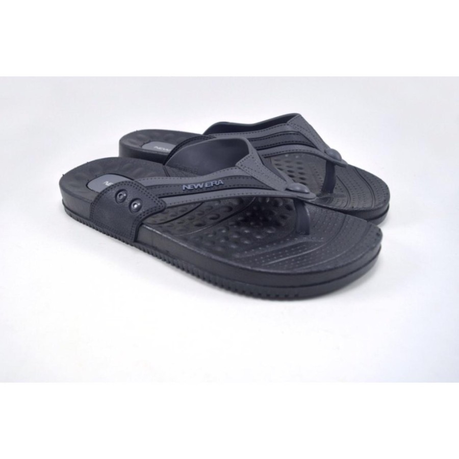 Sandal Casual Pria New Era Enzo Full Black