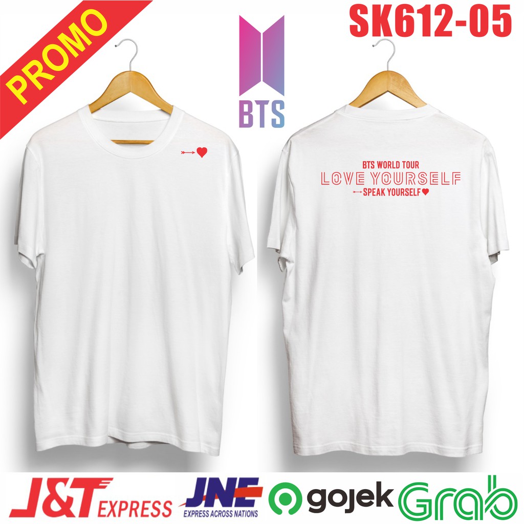 MURAH!!! Kaos KPOP speak love yourself tour.. BAHAN kaos combed 30s