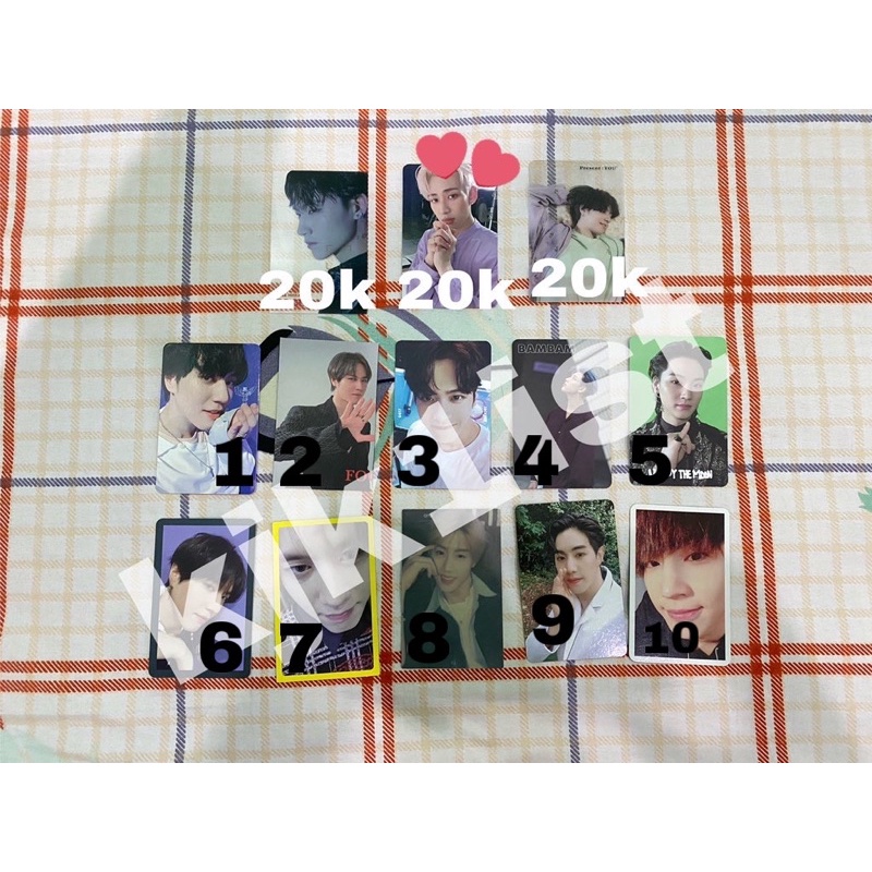 (baca deskripsi) GOT7 JUS2 Photocards Album (jaebeom, bambam, yugyeom, jackson, mark)