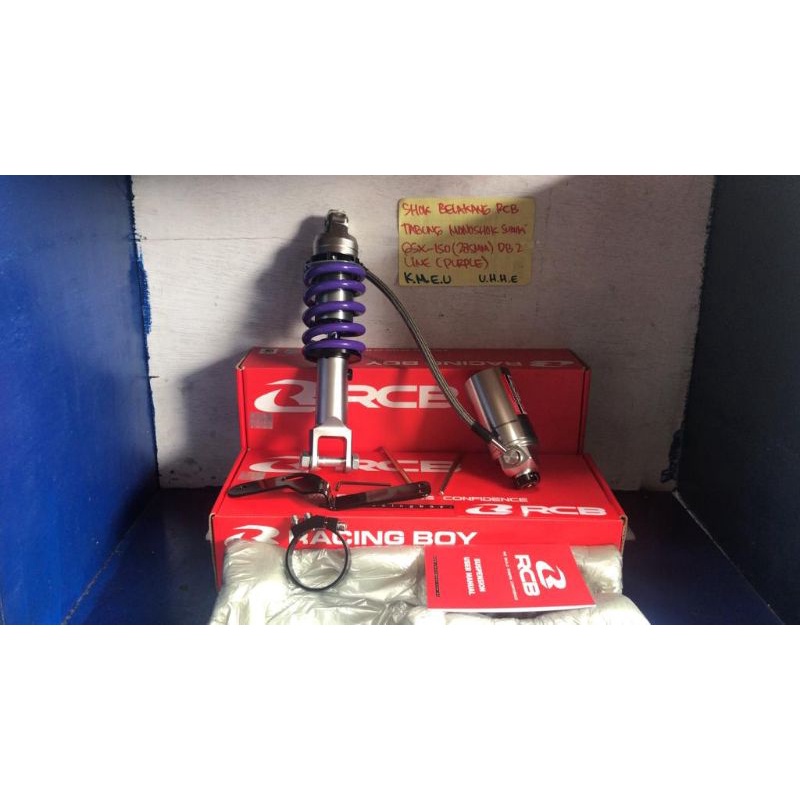 Shock Breaker/SHOK BELAKANG RCB MONOSHOK TABUNG GSX 150 (280mm) - PURPLE