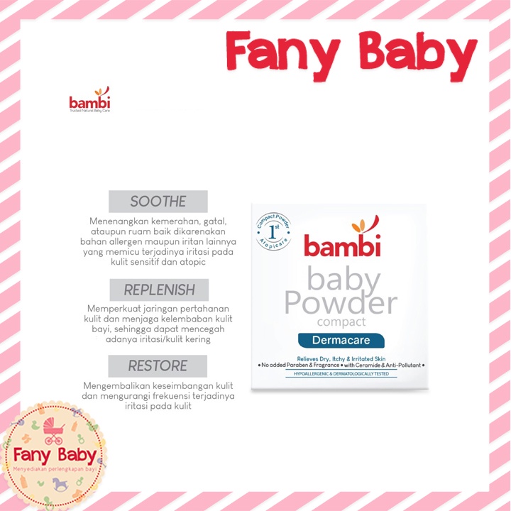 BAMBI BABY COMPACT POWDER DERMACARE 40GR