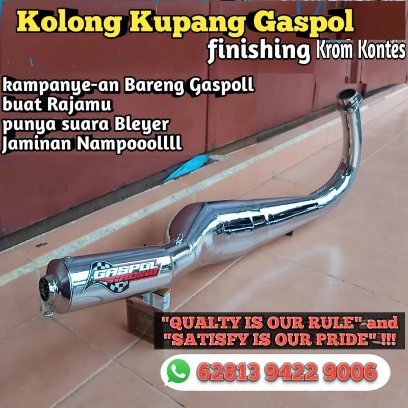 Knalpot Bleyer Kolong Kupang Krom Rx King