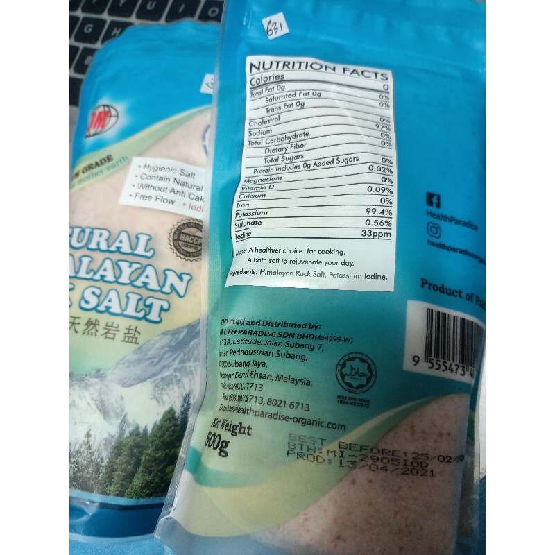 GARAM HIMALAYA500 GRAM ( HIMALAYA ROCK FINE PINK SALT)