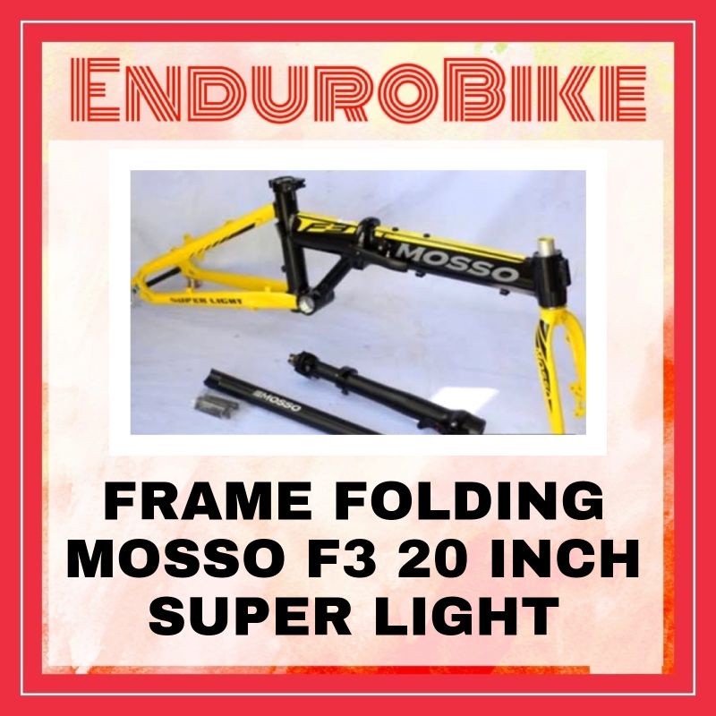 FRAME SEPEDA FOLDING  MOSSO F3 20 INCH SUPER LIGHT ENDUROBIKE