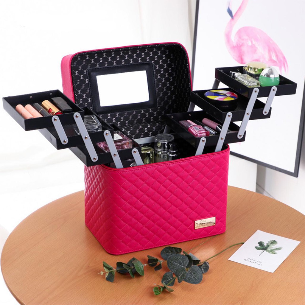 Kotak kosmetik / Tempat Make Up / Beauty Case/3TK Polos B3395