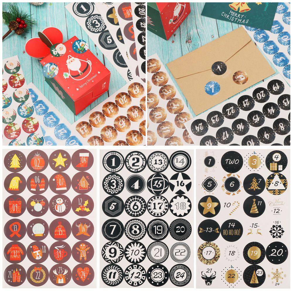 R- Stiker Label Motif Bunga + Kalender + Angka Untuk Kemasan Biskuit / Permen / Kue