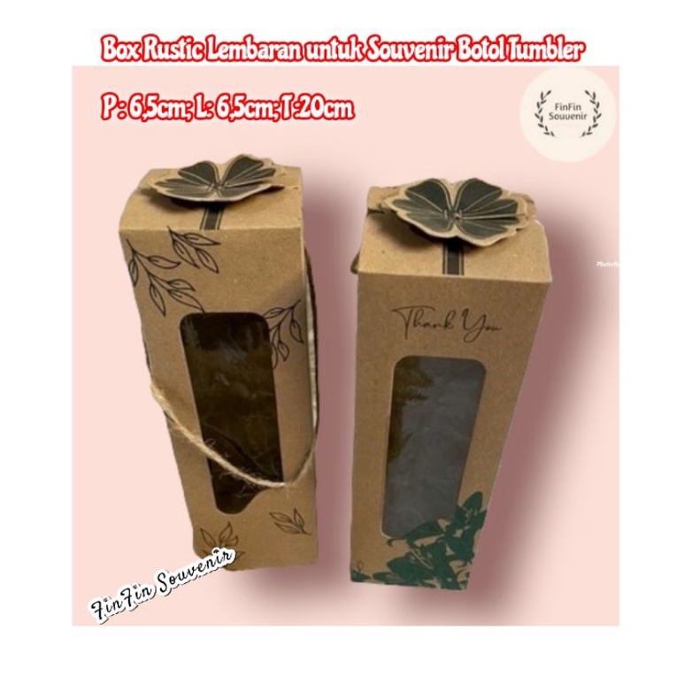Kemasan Box Rustic untuk Souvenir Botol Tumbler